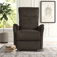 thumbnail image 1 of DEALTOPS Power Recliner Chair with USB Ports, Recliner Single Chair with Adjustable Footrest, Dark Brown, 1 of 8