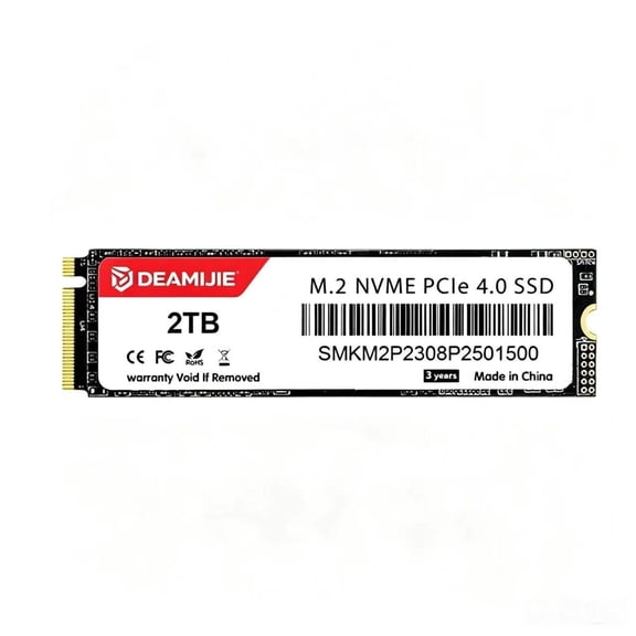 DEAMIJIE SMKM2P2308P2501500 2TB M.2 NVMe PCIe 4.0 Internal Gaming SSD Drive for PS5, PC/Laptop