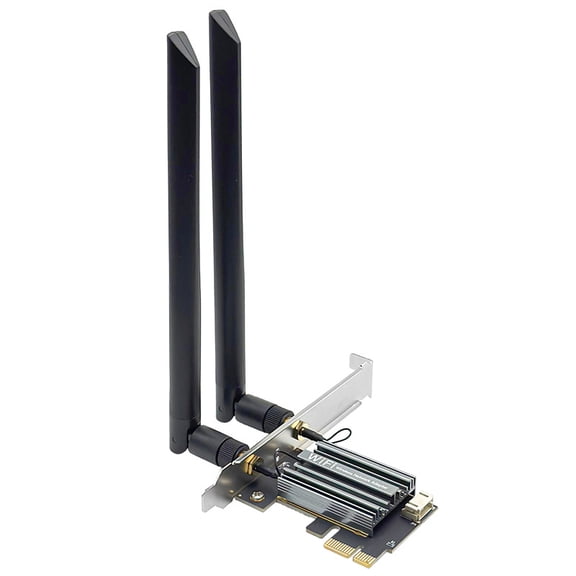 DEAMIJIE WiFi 7 Wireless Card, MT7925 Chip 8774Mbps Tri-Band (2.4GHz/5GHz/6GHz) Bluetooth 5.4, PCIe x1 Adapter with WPA3, MU-MIMO, Only for Windows 11 Desktop