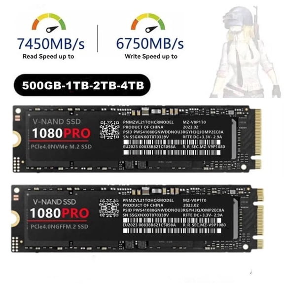 RIHSA bBest-selling M2 2280 PCIe protocol 4.0 SSD high-speed solid-state drive 1080PRO 4TB 4TB NVME
