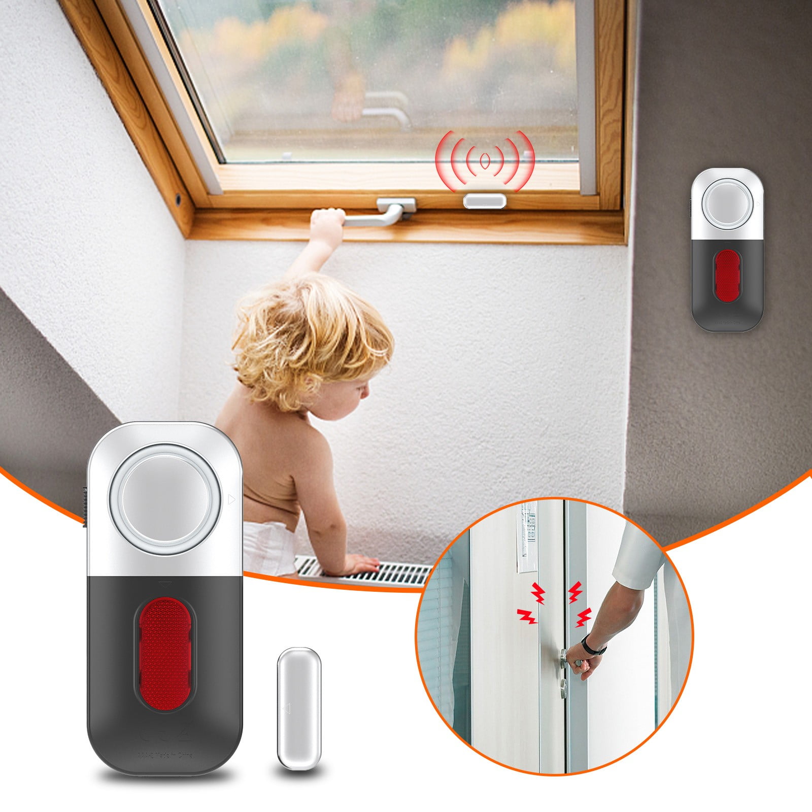 DEAPEX Door And Window AntisTheft Alarm 130dB Door Induction