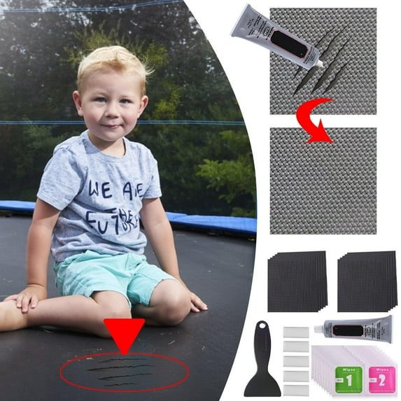 DEAPEX Trampoline Patch Repair Kit Repairs Holes Or Tears In Trampoline Mattresses 1ml