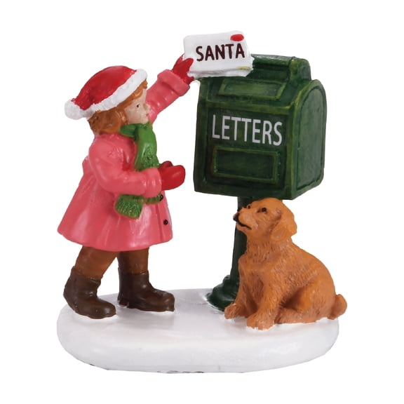 Dear Santa Christmas Village Decorative Figurine, Multicolor, 3", by Holiday Time