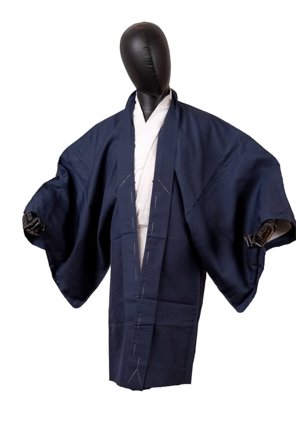 Authentic Japanese Kimono Haori Men's Traditional Jacket Made in Japan Genuine MHA-0331