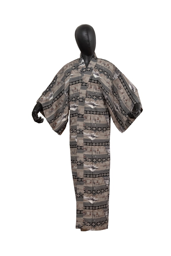 Authentic Men's Kimono Juban Traditional Japanese Undergown Robe Made in Japan Original MJU-0203