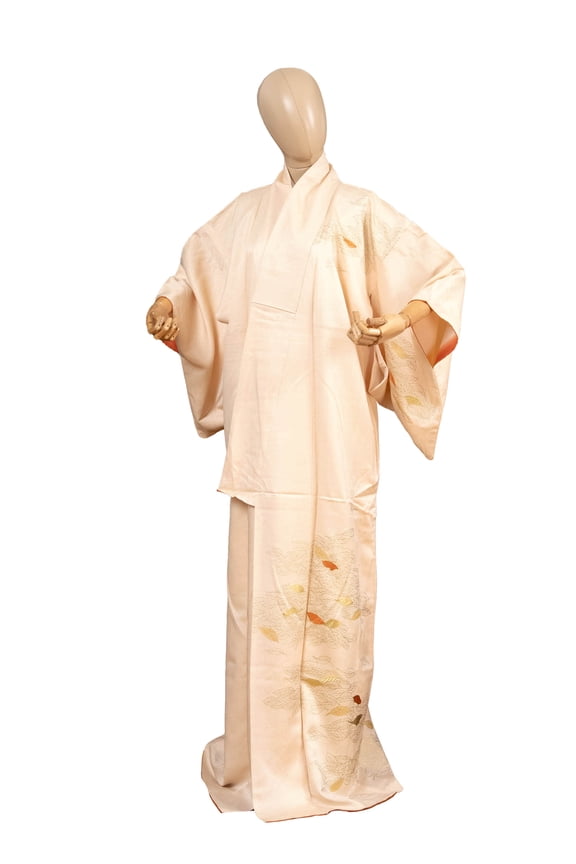 Authentic Traditional Japanese Kimono for Women Dress Robe Made in Japan Genuine Original KM-0578