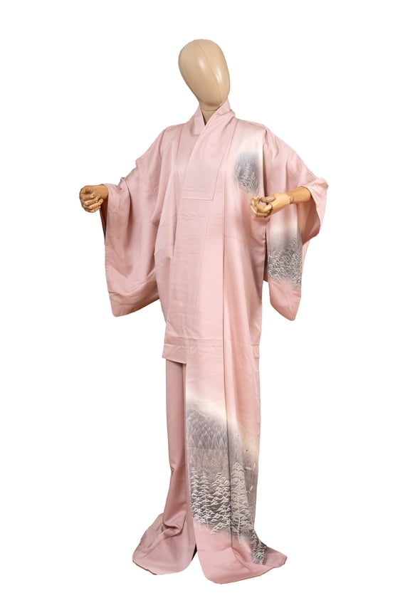 Authentic Traditional Japanese Kimono for Women Dress Robe Made in Japan Genuine Original KM-0582