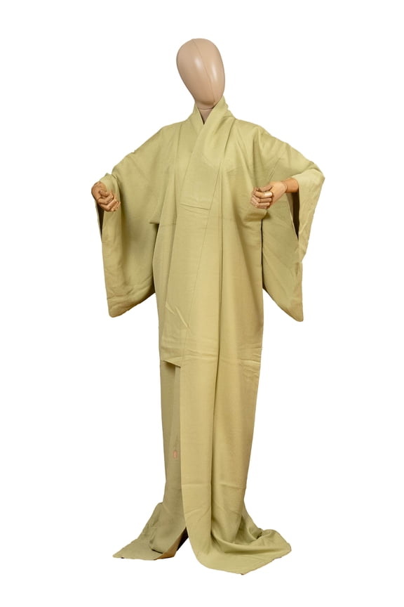 Authentic Traditional Japanese Tango Chirimen Silk Iromuji Kimono for Women Robe Made in Japan KMC-0083