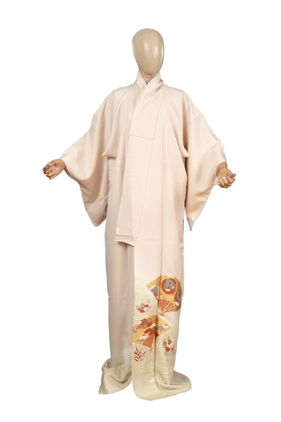 Authentic Traditional Japanese Tomesode Kimono for Women Silk Robe Made in Japan KMT-0074