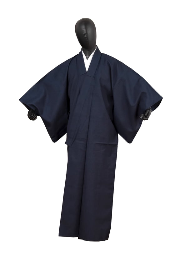 Authentic Traditional Men's Kimono Japanese Robe Gown Samurai Made in Japan MKM-0174