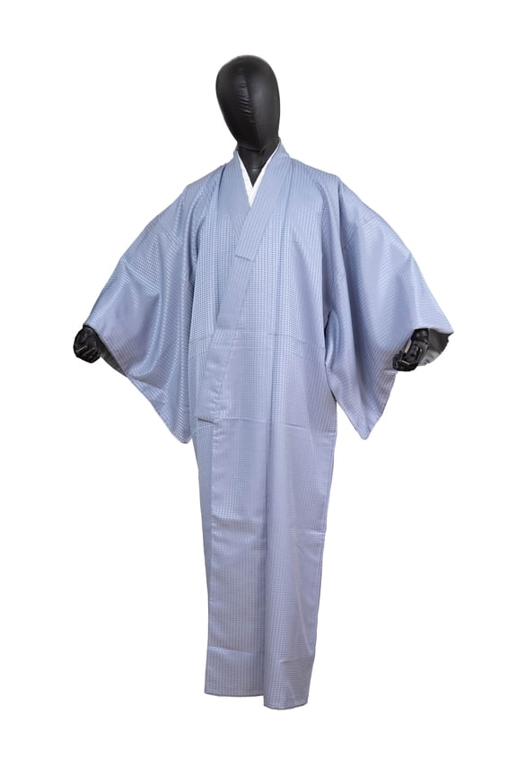Authentic Traditional Men's Kimono Japanese Robe Gown Samurai Made in Japan MKM-0176