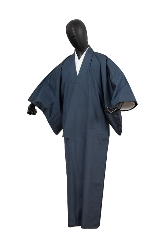 Authentic Traditional Men's Kimono Japanese Robe Gown Samurai Made in Japan MKM-0195