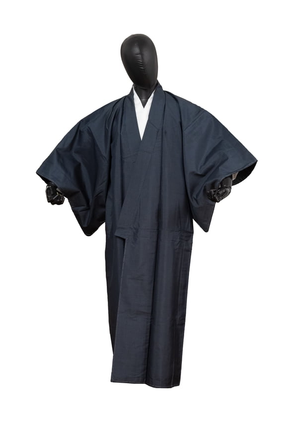 Authentic Traditional Men's Kimono Japanese Robe Gown Samurai Made in Japan MKM-0196