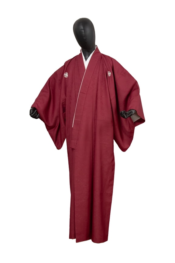 Authentic Traditional Men's Kimono Japanese Robe Gown Samurai Made in Japan MKM-0198