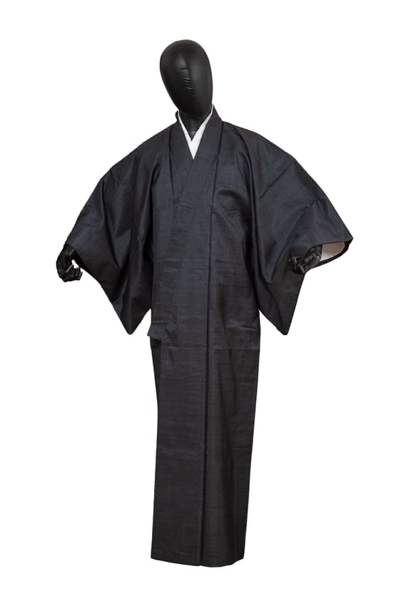 Authentic Traditional Men's Kimono Japanese Robe Gown Samurai Made in Japan MKM-0207