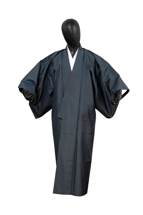 Authentic Traditional Men's Kimono Japanese Robe Gown Samurai Made in Japan MKM-0225