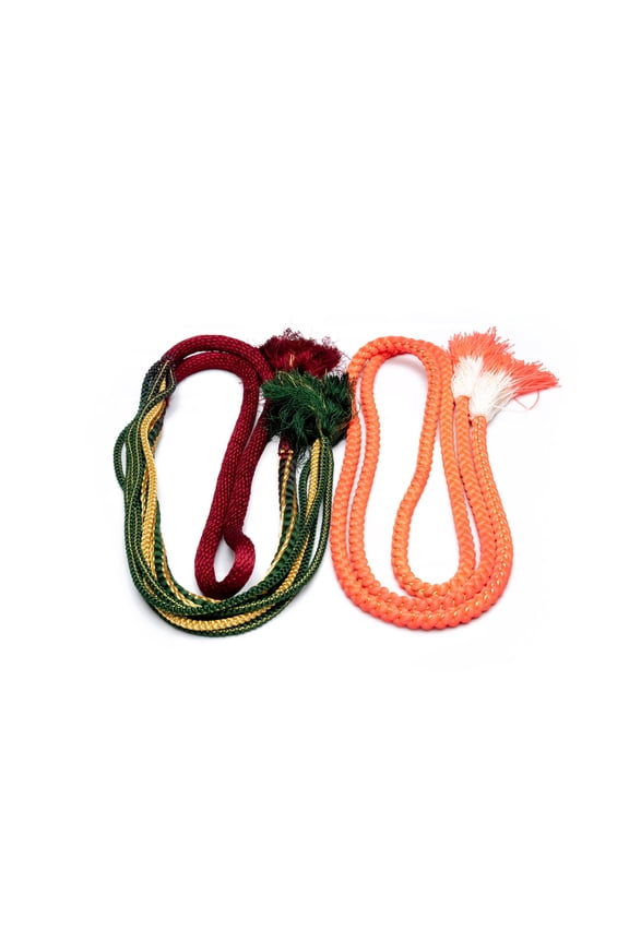 Japanese Kimono Obijime Cord Set For Furisode Kimono Silk Obi Belt Fastener Accessory Rope Made in Japan Genuine OC-0228