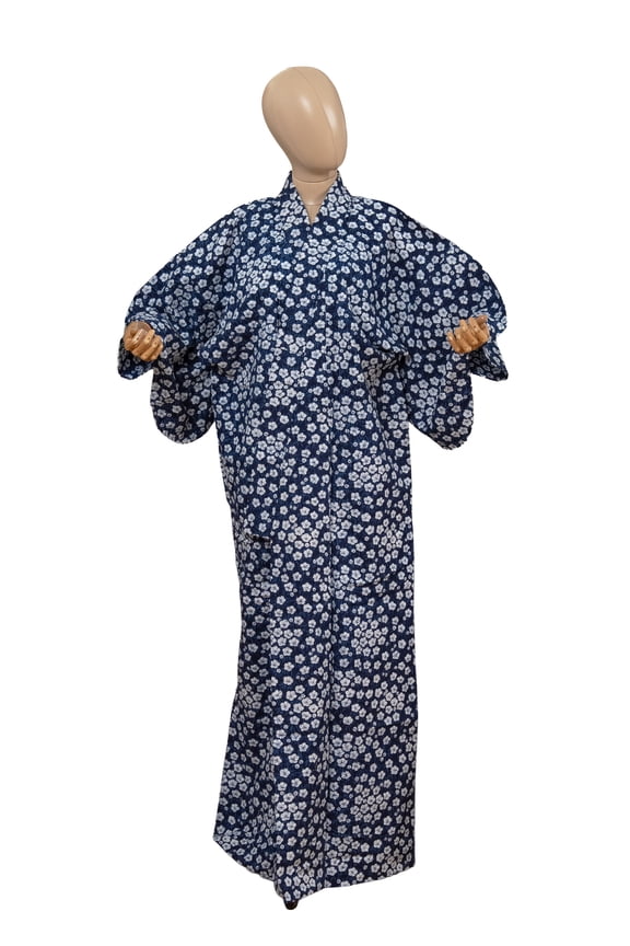 Traditional Japanese Yukata Kimono for Women Summer Matsuri Cotton Robe Dress YKT-0042