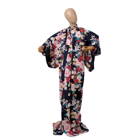 DEAR VANILLA Traditional Japanese Yukata Kimono for Women Summer Matsuri Cotton Robe Dress YKT-0051