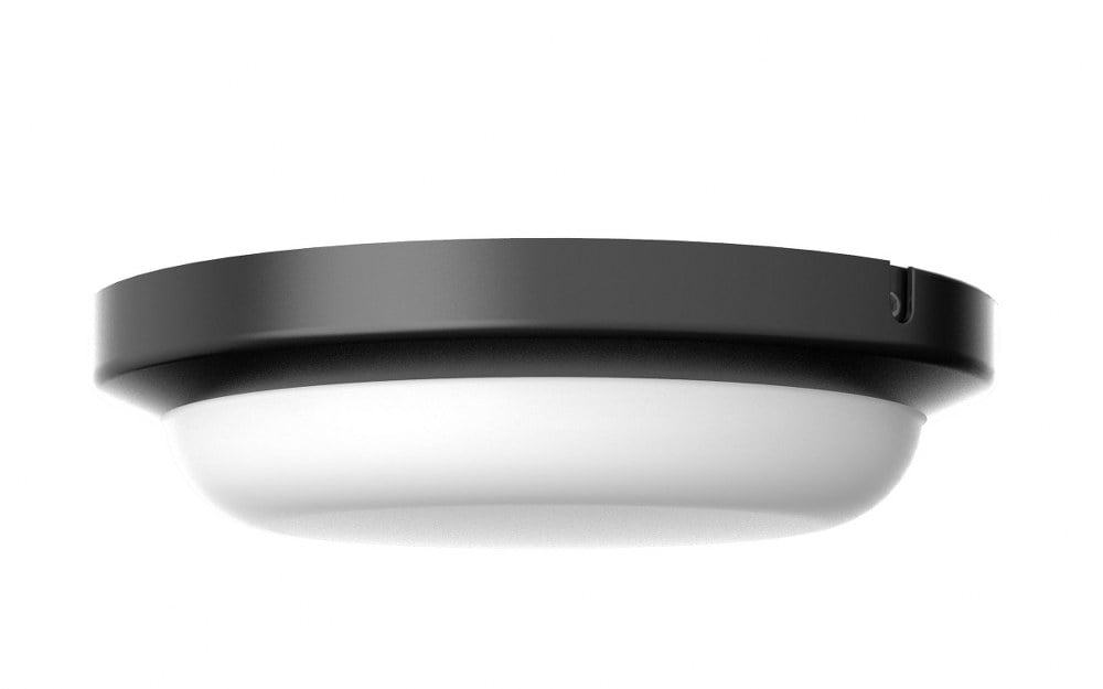 Dean 8'' Black Aluminum LED Outdoor Flush Mount Light