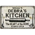 thumbnail image 1 of DEBRA'S Kitchen Farmhouse Sign 12 x 18 Matte Finish Metal 112180033042, 1 of 1