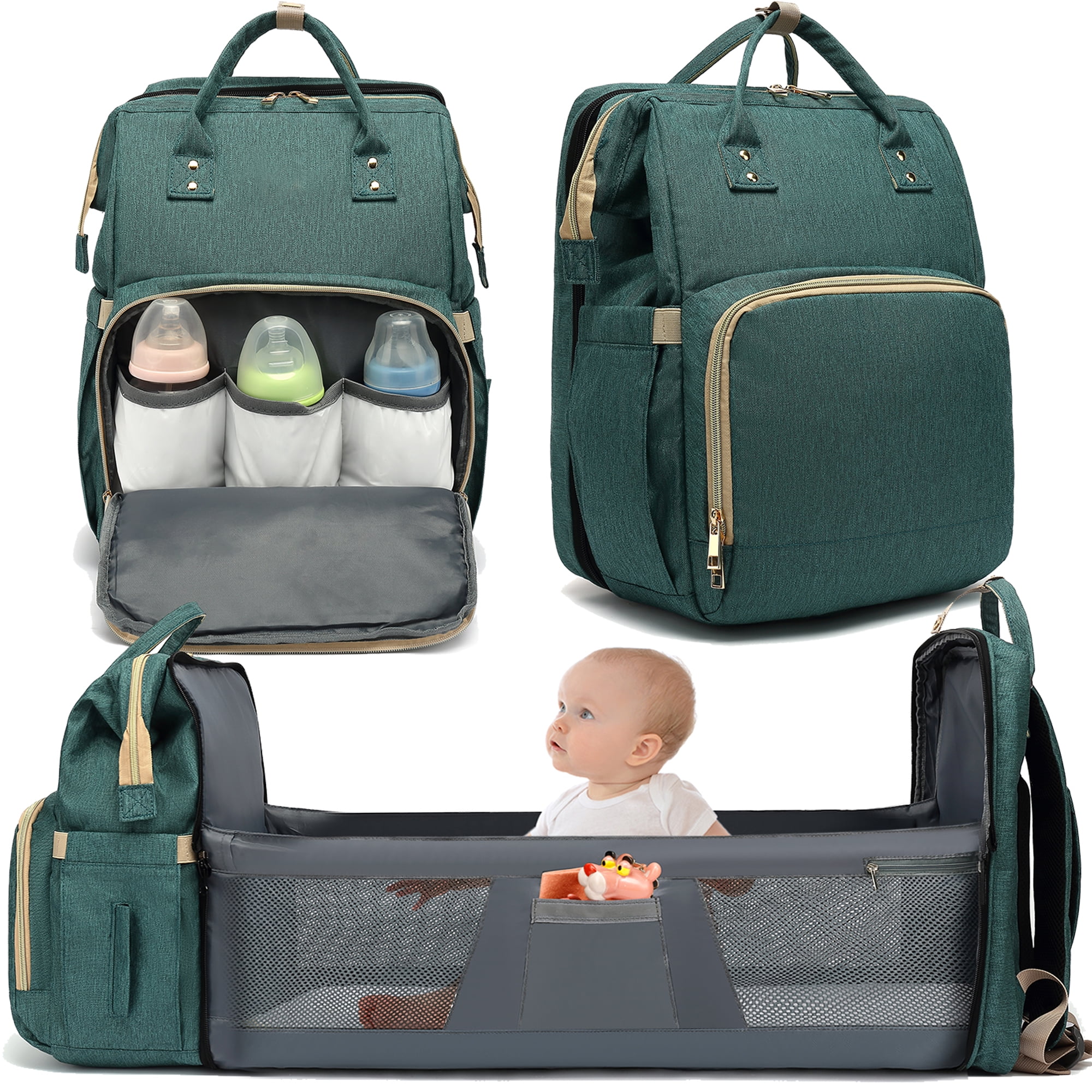 DEBUG Baby Diaper Bag with Changing Station, Baby Shower Gifts 30L