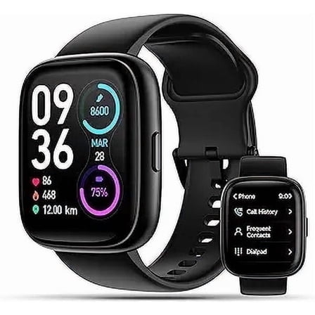 "DECHOYECHO Smart Watch, 1.83"" Touch Screen, Alexa Built-in, IP68 Waterproof, Fitness Tracker, 100 Sports Modes"