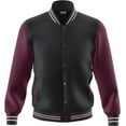 thumbnail image 1 of DECKRA Men's Fashion Varsity Jacket Casual Regular Fit Letterman Baseball Bomber Jackets Fleece, 1 of 5
