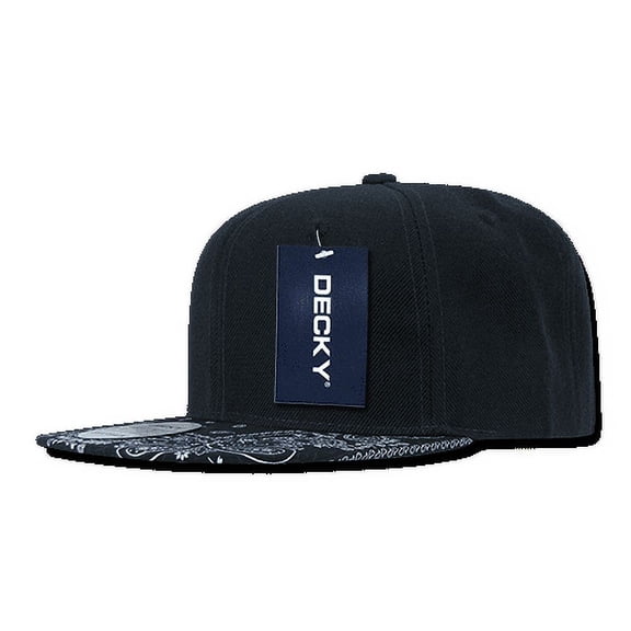 DECKY Bandana Snapback Two Tone Flat Bill Hats Hat Caps Cap For Men Women Navy/Navy