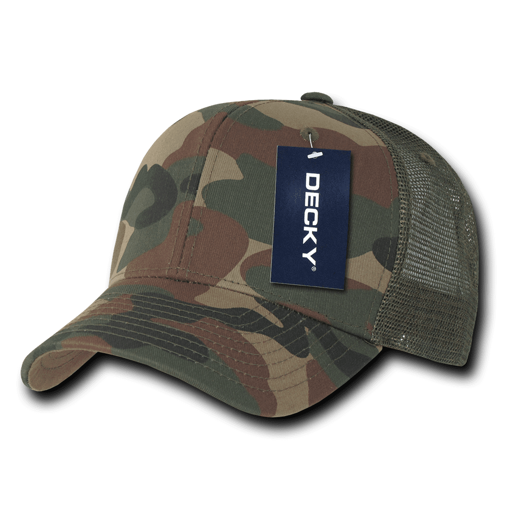 DECKY Camouflage Trucker Hats Hat Cap Caps Snapback Cotton Mesh For Men ...