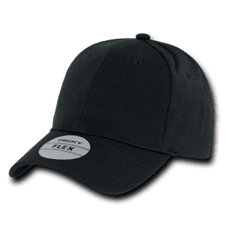 Flexfit 24-Pack Wooly Combed Premium 6-Panel Baseball Caps - Stretch Fitted, Black, Bulk Pack (L/XL)