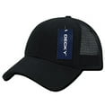 thumbnail image 1 of DECKY Low Crown Mesh Pre Curved Bill Baseball Caps Hats Cap Hat For Men Women Black/Black, 1 of 2