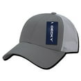 thumbnail image 1 of DECKY Low Crown Mesh Pre Curved Bill Baseball Caps Hats Cap Hat For Men Women Grey/White, 1 of 2