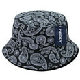 thumbnail image 1 of DECKY Paisley Bucket Bandana Design Hats Caps For Men Women Black, 1 of 2
