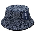 thumbnail image 1 of DECKY Paisley Bucket Bandana Design Hats Caps For Men Women Navy, 1 of 2