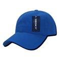 thumbnail image 1 of DECKY Two Ply Polo Washed Heavy Cotton Cap Caps Hat Hats For Men Women Royal, 1 of 2
