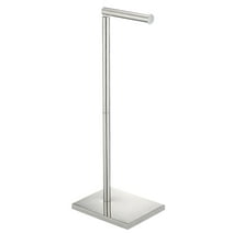 DECLUTTR Toilet Paper Holder, Freestanding Toilet Paper Stand with Reserve, Chrome