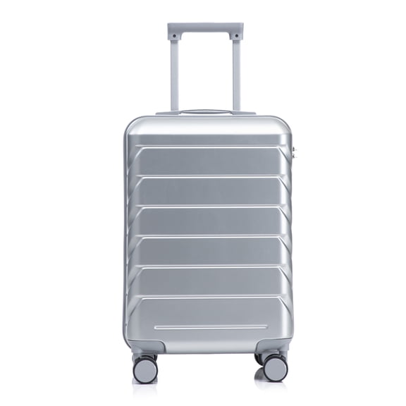 DECMAY 20 Inch ABS Hardside Spinner Luggage | Lightweight Carry-On Suitcase with Scratch-Resistant Surface, 360° Silent Wheels & Combination Lock