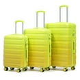 thumbnail image 1 of DECMAY 3-Piece PC Spinner Luggage Set, 20"/24"/28" Lightweight Suitcase with Gradient Color and TSA Lock, 1 of 26