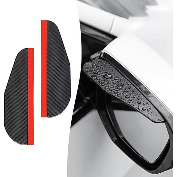 DECMAY Mirror Rain Visor Eyebrow, SideMirror Rain Guards, WaterproofCovers for Car Uniservial Fit 2Pack for Most Car, Truck, PickupTrucks and SUV