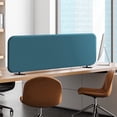 thumbnail image 1 of DECOLAB Desk Dividers, Free Standing Desk Privacy Panel Shield Board for Student, Office, Classroom, Home, 48"x18", Sapphire, 1 of 9