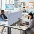 thumbnail image 1 of DECOLAB Freestanding Desk Divider, Table Partition Screen for Office, Home, Classroom, 48"x18", Birch, 1 of 8