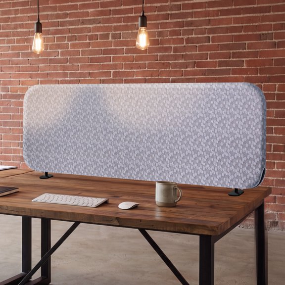 DECOLAB Freestanding Desk Divider, Table Partition Screen for Office, Home, Classroom, 48"x18", Dandelion