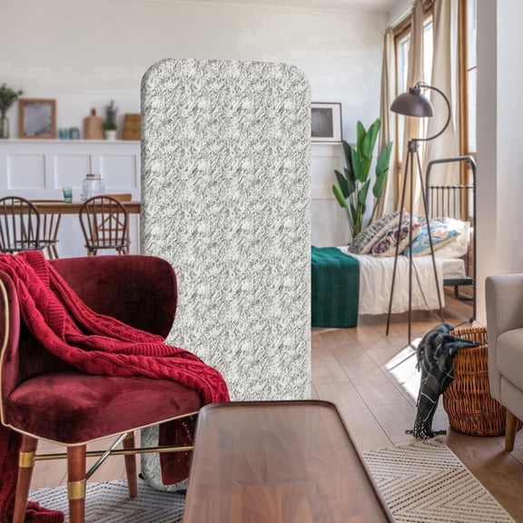 DECOLAB Freestanding Room Divider, Premium Room Partition Screen for Home, Office, Living, Bedroom, Closet, 29"x65", Marble