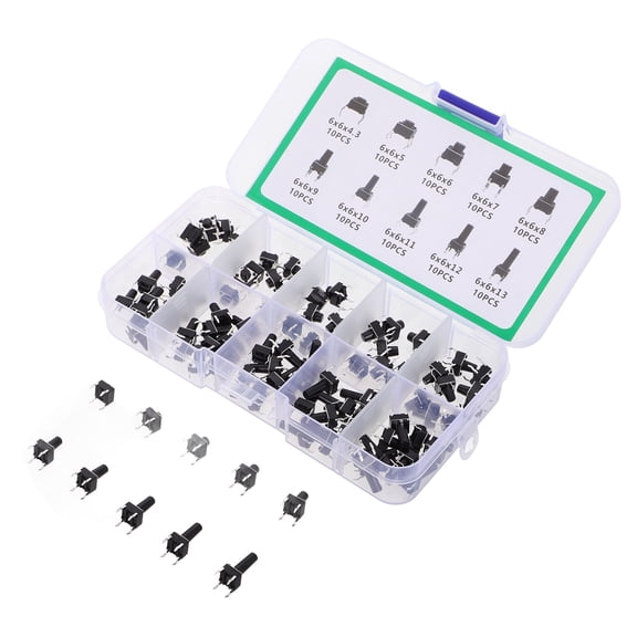 DECOMELODY 100Pcs Micro Switch Kit Metal for Diy Projects Repairs Panels
