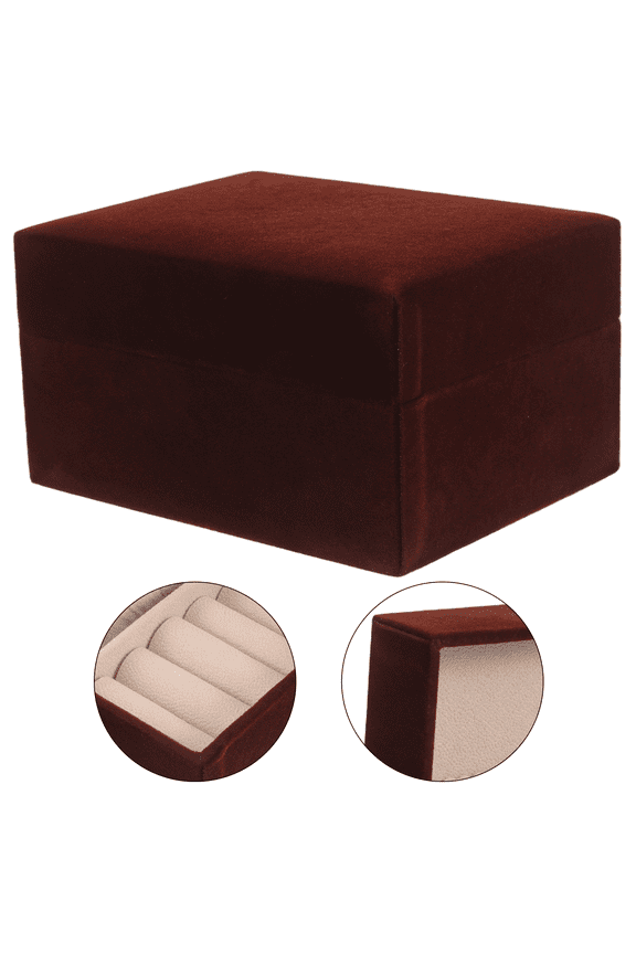 1Pack Small Travel Jewelry Box For Earrings And Bracelets With Plush Velvet Lining