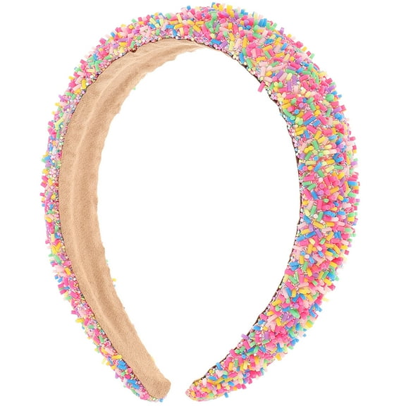 DECOMELODY 1Pack Women Headbands Multi-Colored Cotton Wide Band Keeps Hair in Place for Parties Daily Use