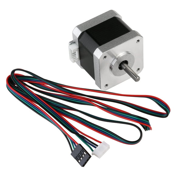 DECOMELODY 1Pcs 17 Stepper Motor for Electrical Machine Connection and DIY Projects in 1.65 * 1.65 * 1.57 Inch