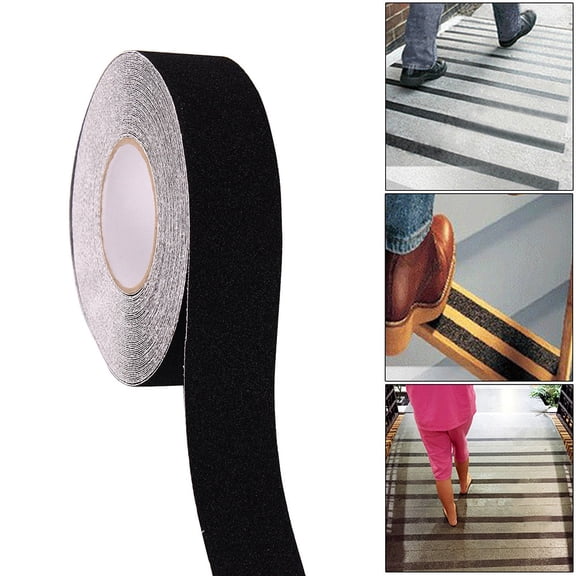 DECOMELODY 1Pcs Black Anti Slip Tape for Epoxy Flooring Grip