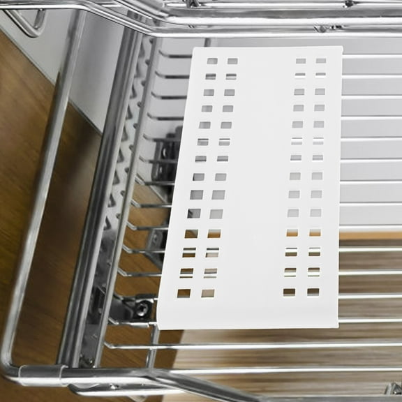 DECOMELODY 1Pcs Dish Draining Tray Rectangular Plastic for Cabinet Organization Wardrobe Storage Simple Design